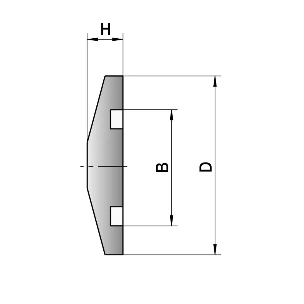 Vakuum-Blindflansch, KF
