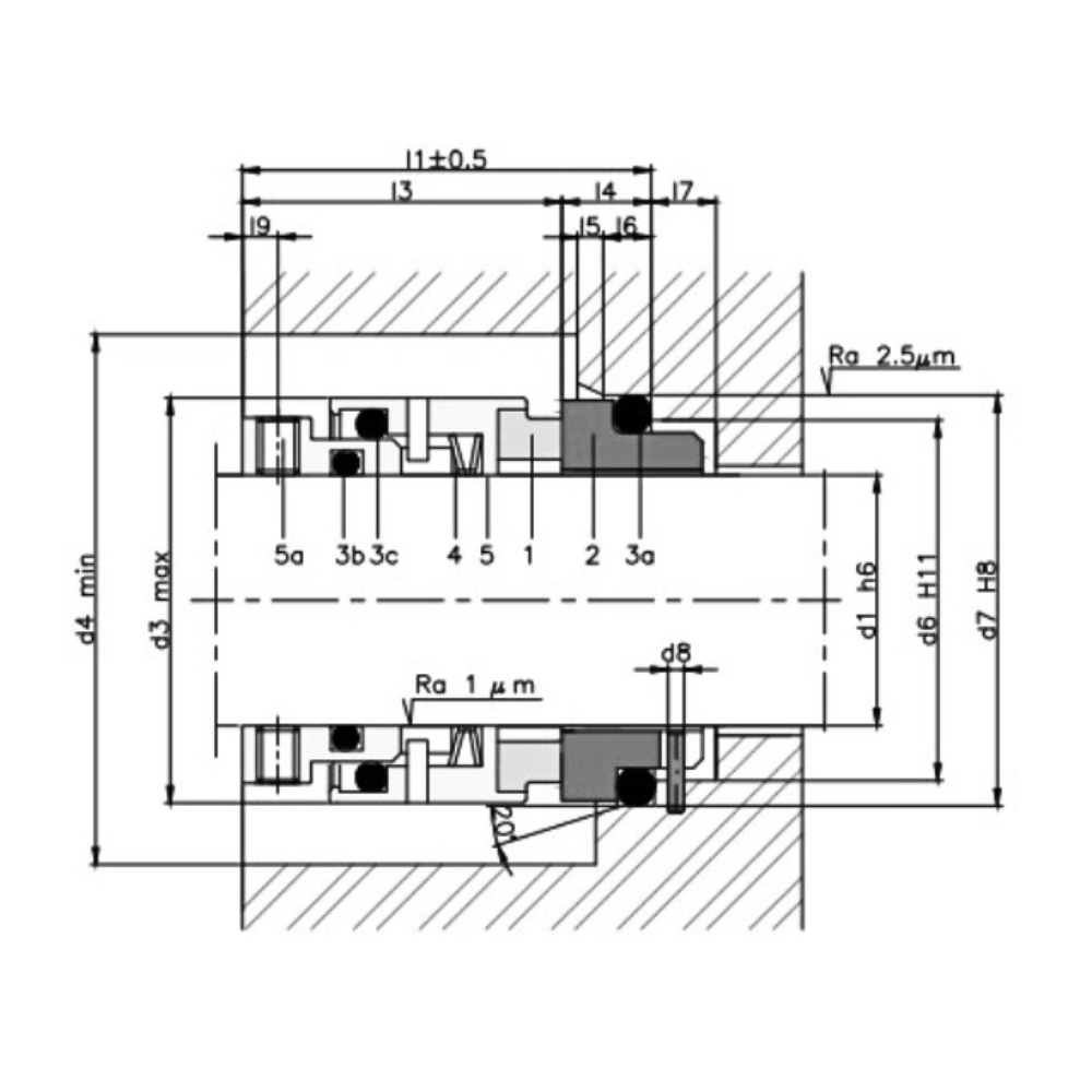 130 Gleitringdichtung