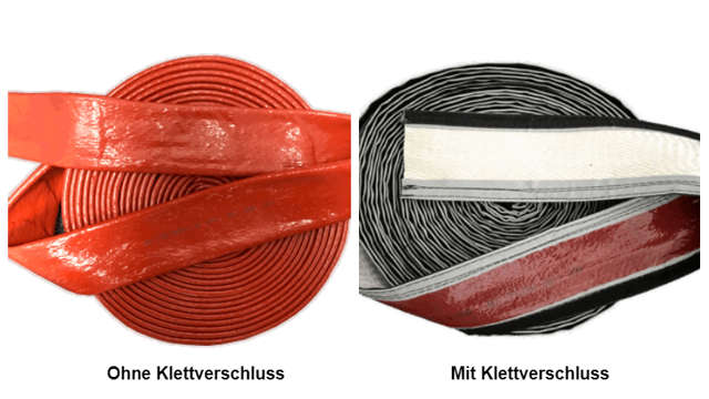Collage mit Pyroflex-Feuerschutzschläuchen