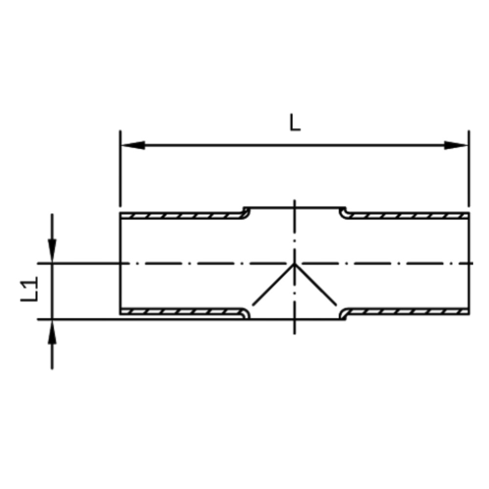 Kreuz - kurz, poliert, DIN