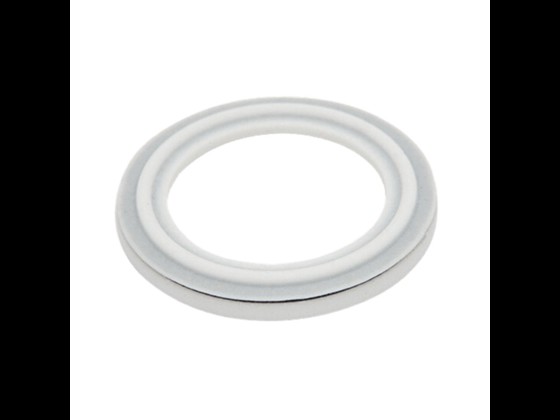 ISO Klemmverbindung mit Lippendichtung, umhüllt, PTFE/FPM