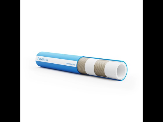 Hygienischer Heißwasserschlauch mit einer Kapazität von bis zu 10 bar und 120°C. Für anspruchsvolle Transport- und Reinigungsanwendungen. Bestellen Sie hier!