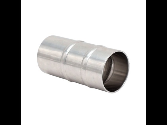 Robuster DS/SMS Schlauchanschluss mit 2 Wülsten, entwickelt für hygienische Anwendungen. Ideal für lebensmittelechte Rohrsysteme. Bestellen Sie hier!