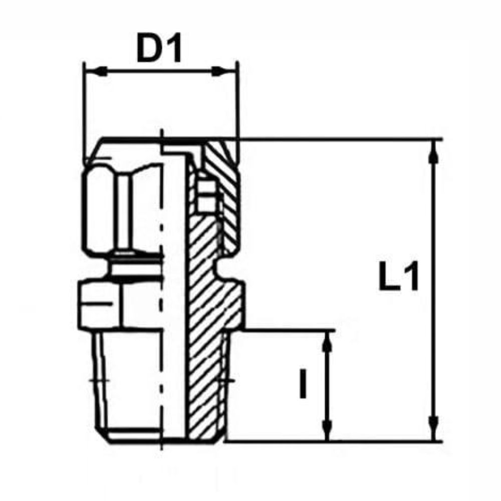 Hydraulik Verschraubung, BSPT