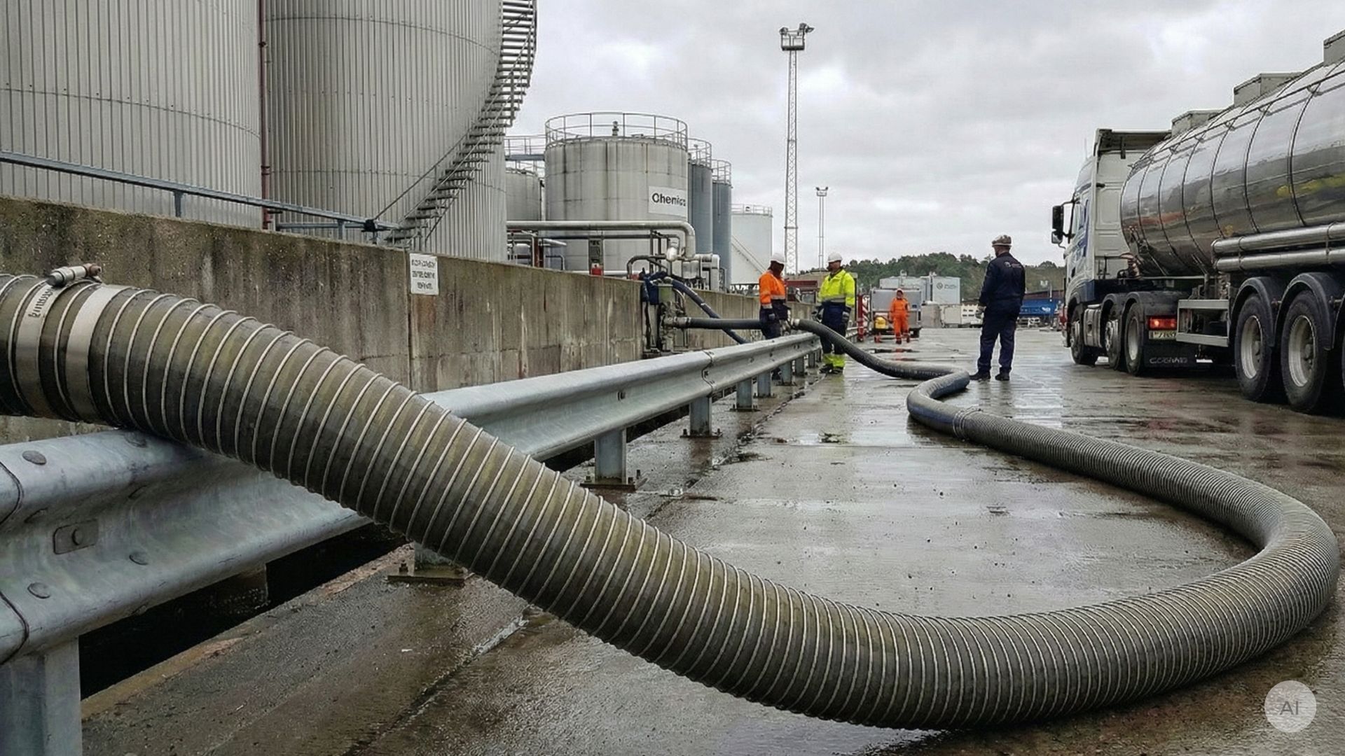 composite hose on tanks