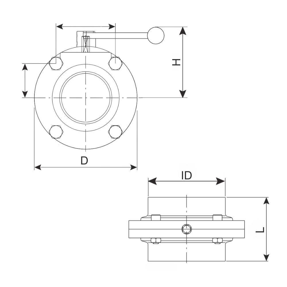 LKB-Scheibenventil, EPDM-Dichtung