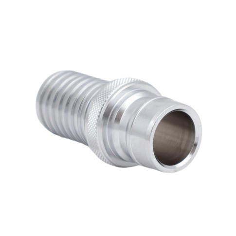 Wasserkupplung, Nippel mit Schlauchtülle, verchromt