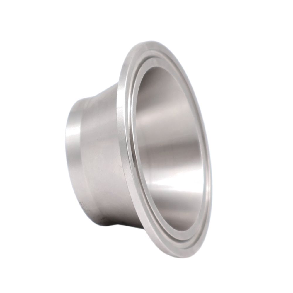 Robuster Clamp Vorschweißbördel, reduziert, zum Schweißen an Molkereirohren. Perfekt für hygienische Verbindungen in der Lebensmittelindustrie. Hier bestellen!