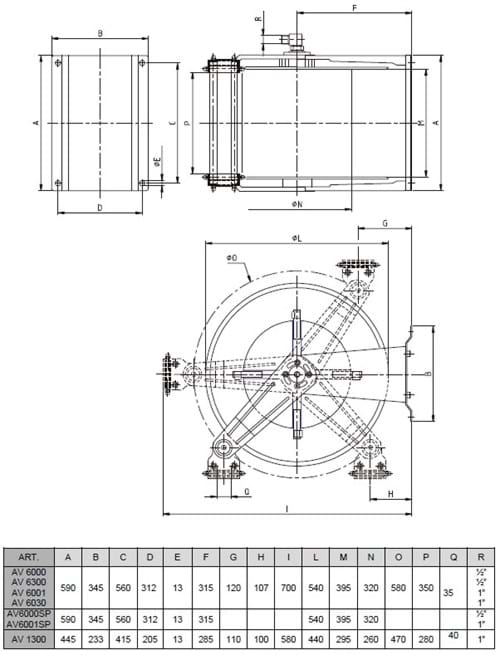 Schlauchaufroller 6000-6001 AV