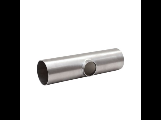 Edelstahl-T-Stück DS/SMS, kurz und reduziert - Qualität für Lebensmittelindustrie. Einfach zu installieren bei begrenztem Platz. Bestellen Sie jetzt!