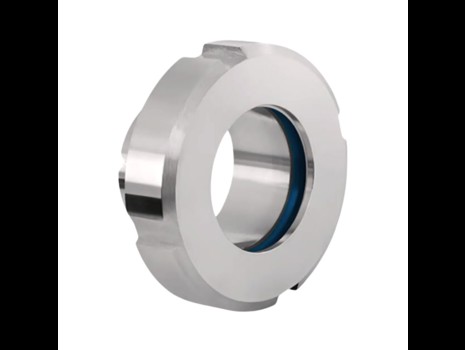 Schauglas mit Nutmutter, DIN, Borosilikat