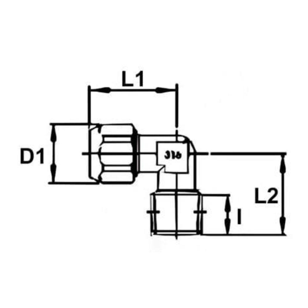 Hydraulik Winkelverschraubung, BSPT