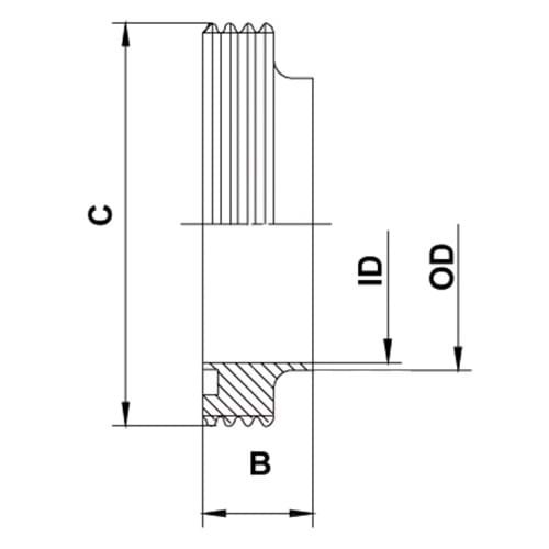 DS Aussengewinde, Schweißende
