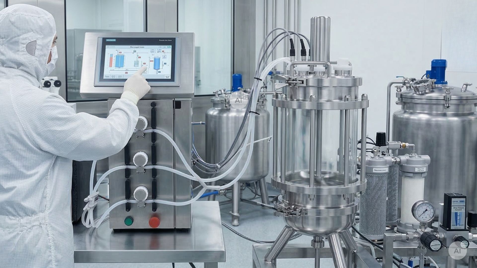 Single-Use-System in einer pharmazeutischen Produktionsumgebung