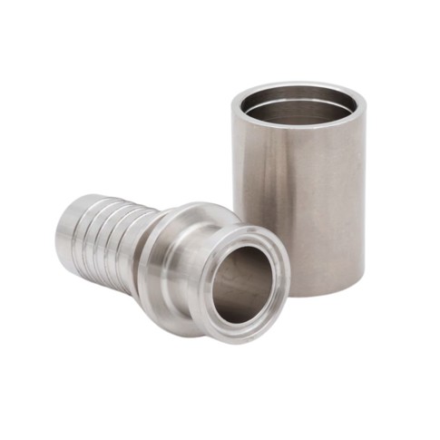 AFT Presskupplung f. glatter PTFE Schlauch m. geflecht, MINI Clamp