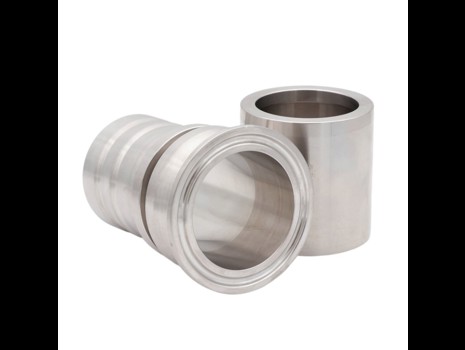 AFT Presskupplung f. gewellt. PTFE Schlauch m. Geflecht, ISO Clamp