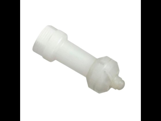 PVDF Reinigungsdüse für die Reinigung von Tanks bis zu 1 Meter Durchmesser. Beständig bis zu 90°C. Bestellen Sie noch heute online!