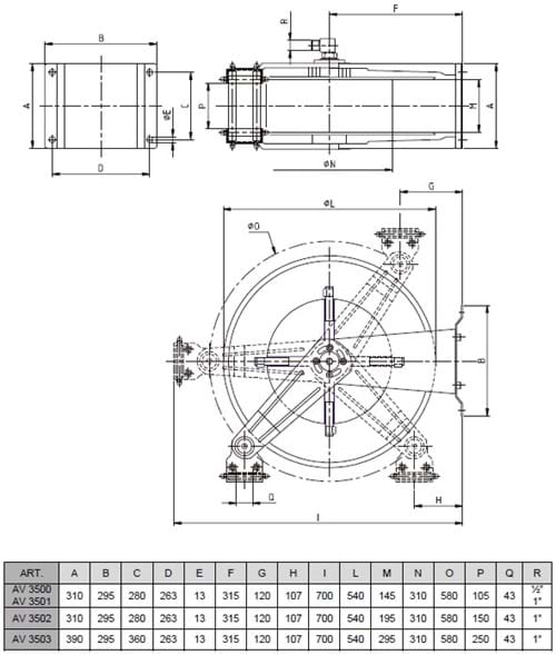 Schlauchaufroller 3500-3503 AV