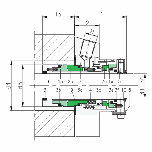 Patronendichtung LDC40 Doppel