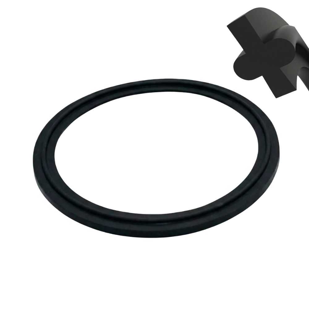 EPDM-Dichtung ohne Lippe für Clamp-Milchrohr-Union. Beständig gegen Säuren, Laugen und CIP. FDA/USP-zertifiziert. Temperatur bis zu 150 °C. Hier bestellen!