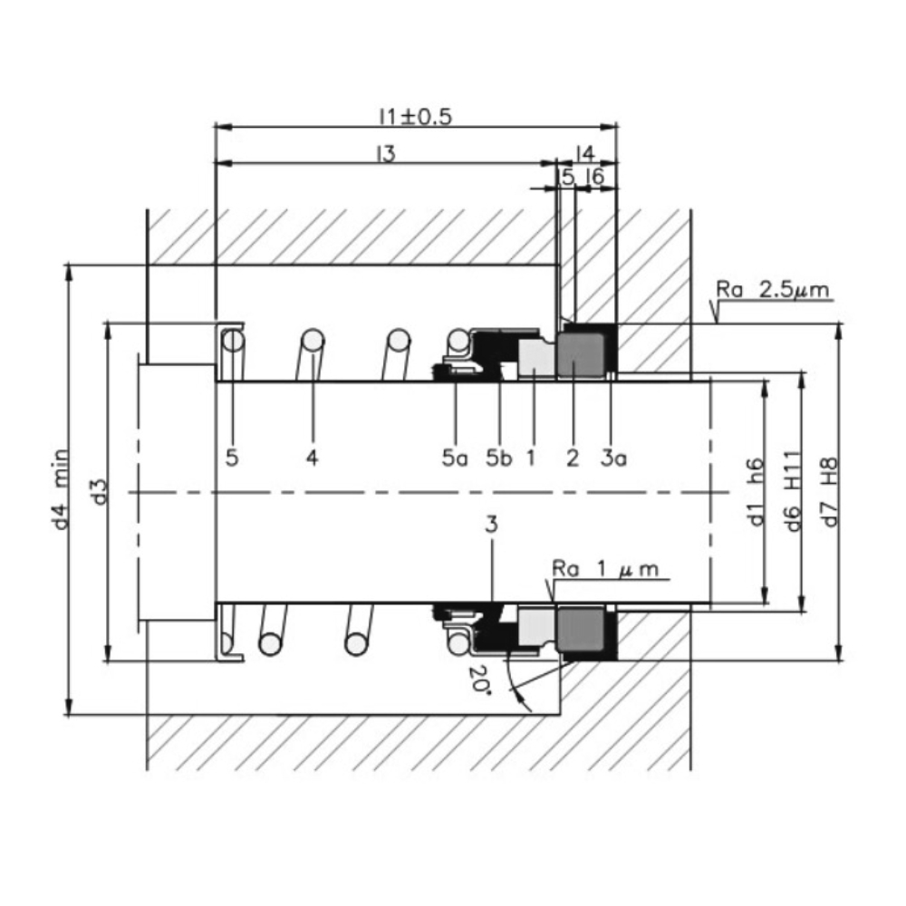 Typ 212 Gleitringdichtung 