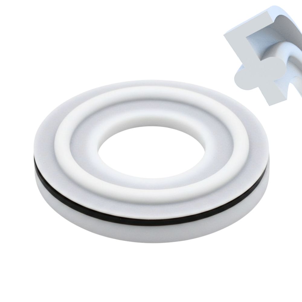 Clamp Union Lippendichtung, PTFE/FPM