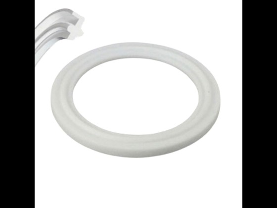 PTFE-Dichtung für Clamp-Milchunion. Extrem beständig gegen Dämpfe und Chemikalien. FDA/USP-zugelassen. Temperatur von -200 °C bis +260 °C. Online kaufen!
