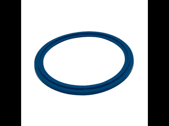 ISO Klemmverbindung mit Lippendichtung, EPDM, blau