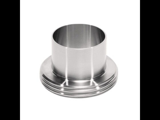 Unser aseptische Anschweißgewindestutzen ist aus Edelstahl AISI 316L und entspricht der Norm DIN 11864-1, Serie B. Bestellen Sie hier hochwertige Fittings.