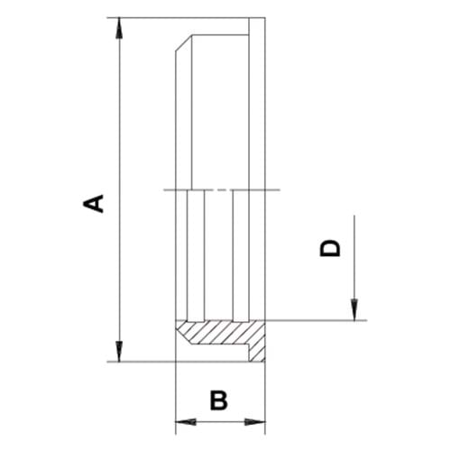 DS Kegelstutzen, Einwalz