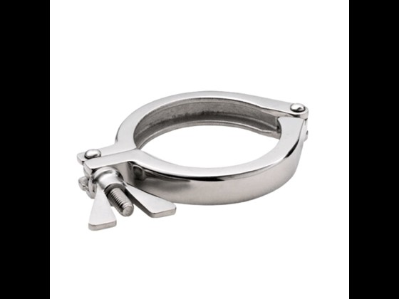 Robuste DIN Clamp Klammer für hygienische Anwendungen in der Lebensmittelindustrie. Einfach zu montieren und langlebig. Jetzt bestellen!