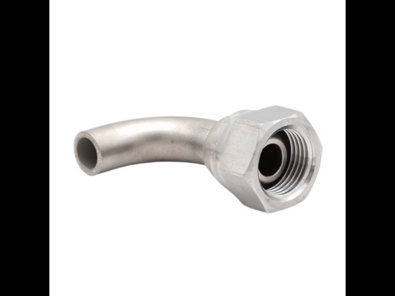 Schweissfitting für Faltenbalgschläuche, BSP Überwurfmutter, 60° Kegel, 90° Bogen