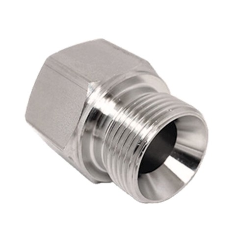 Reduzierstück, negativ, 60 Grad an einem Ende