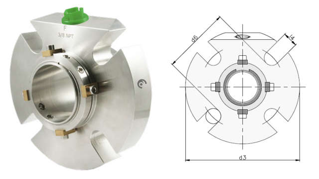 Collage der LSC40-F Patronendichtung