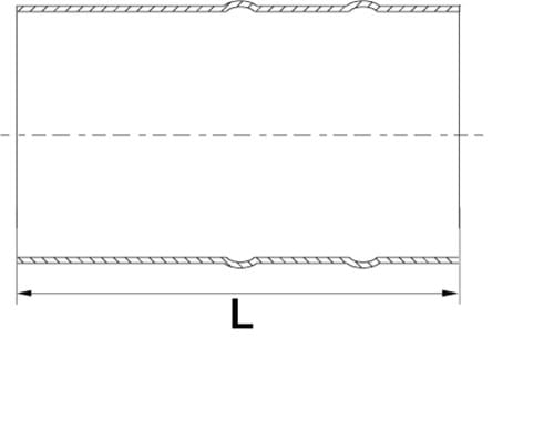Schlauchanschluss, DS/SMS, 2 Wülsten