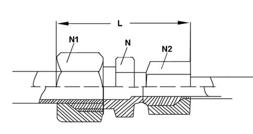 Gerade Reduziersteckverbindung