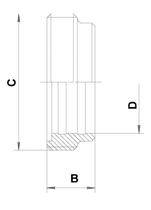 SMS Gewindestutzen Einwalz