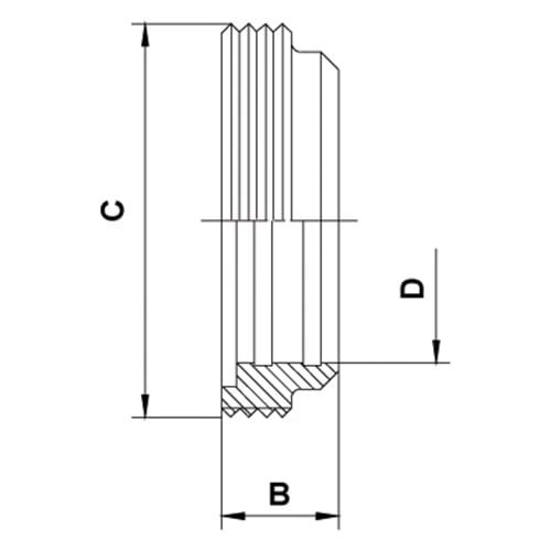 DS Gewindestutzen Einwalz