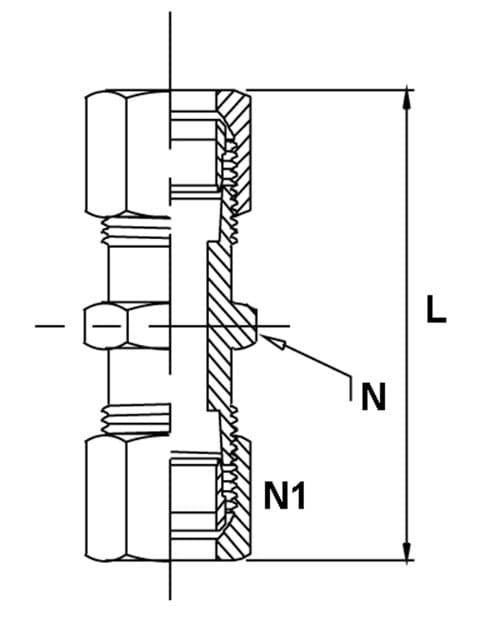 Gerade Steckverbindung