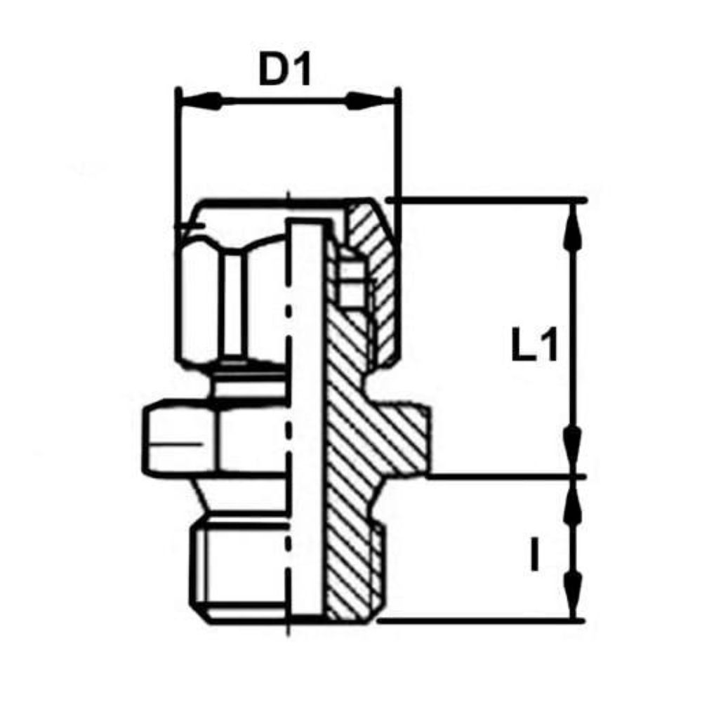 Hydraulik Verschraubung, BSPP