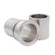 AFT Edelstahl Presskuppl. f. gewellt. PTFE Schlauch m. Geflecht & Silikon, ISO Clamp