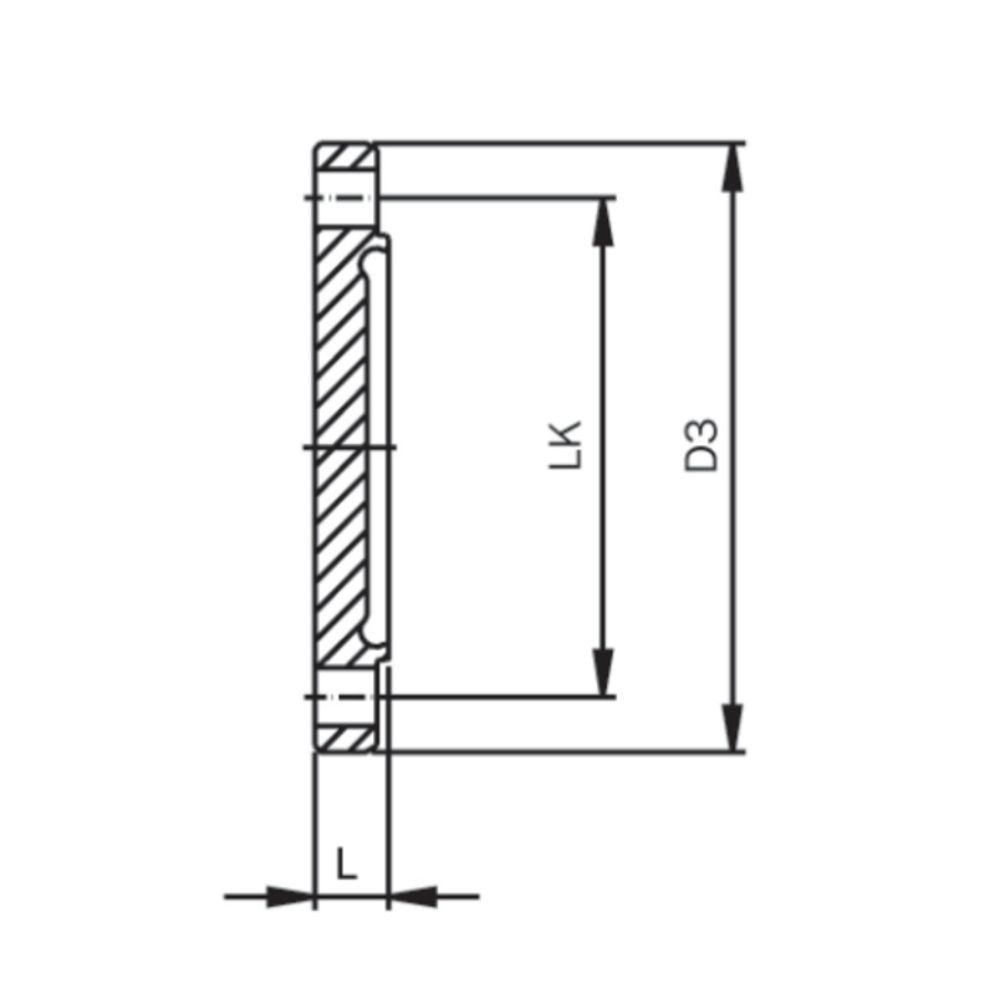 Blindnutflansch, DIN, 11864, serie A