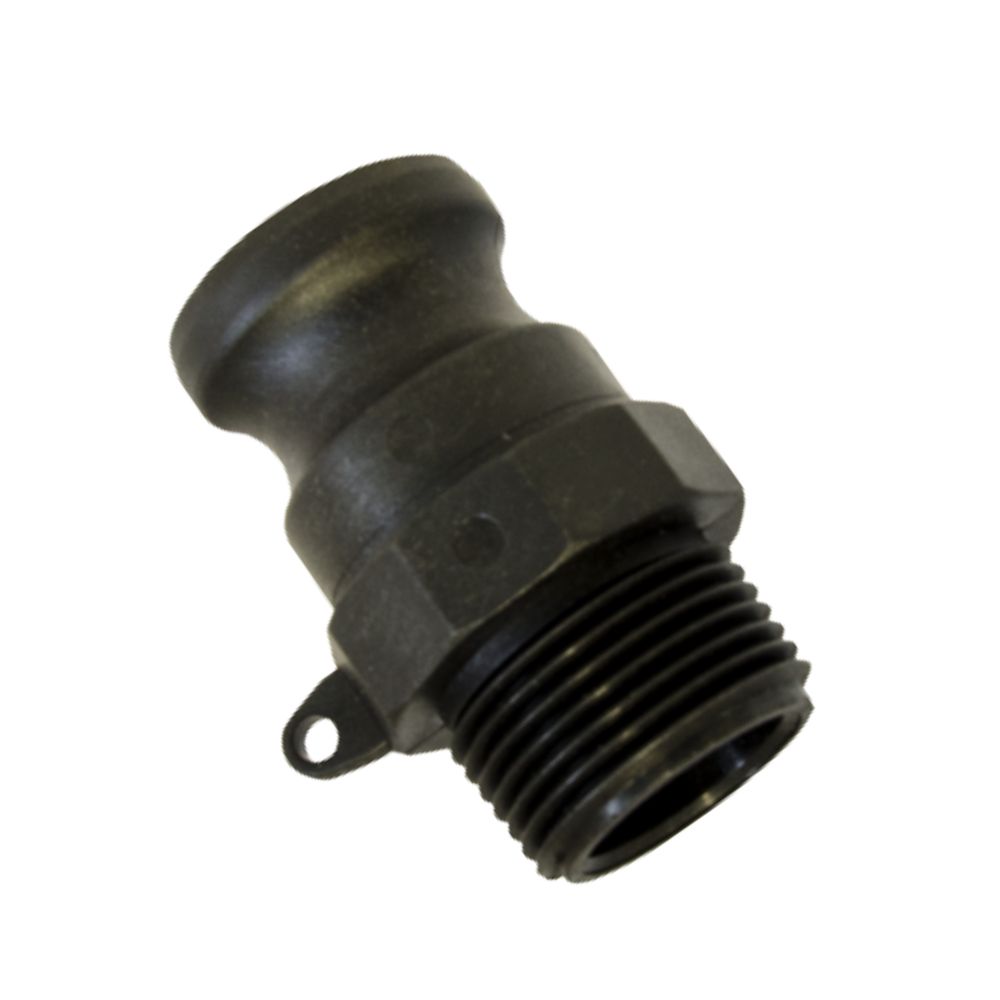 Kamlock-Kupplungsnippel Typ F aus Polypropylen mit BSPT-Gewinde. Temperaturen von -20 °C bis +90 °C und chemikalienbeständig. Bestellen Sie noch heute!