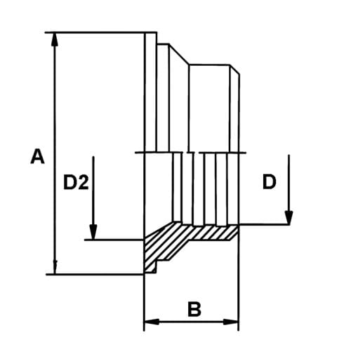 DS Kegelreduzierstutzen, Einwalz