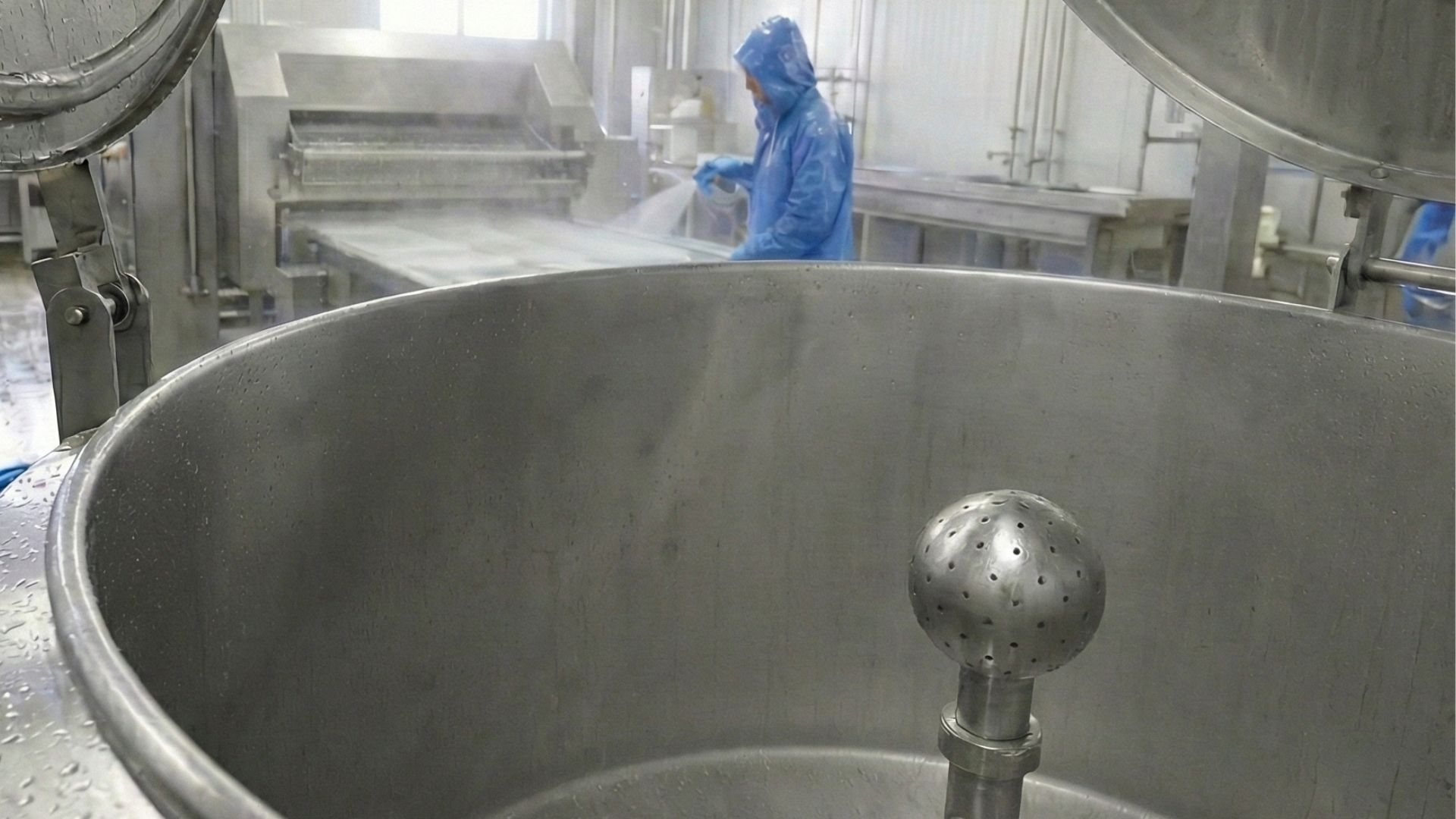 spray ball inside a tank