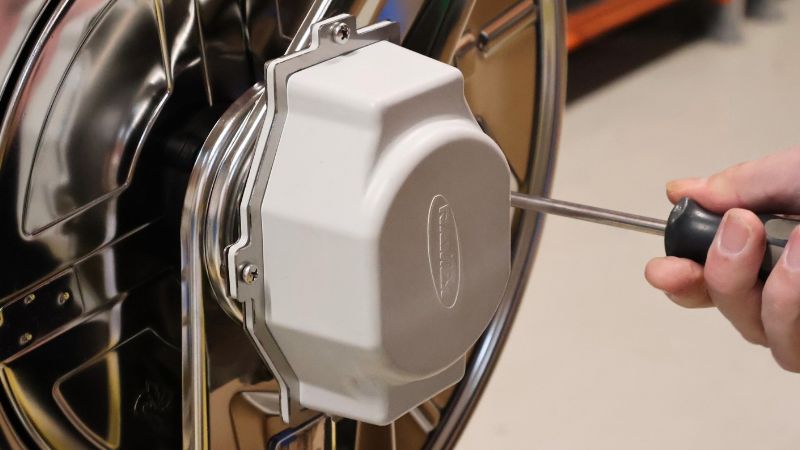 langsame Aufrollsystem-Set für Schlauchaufroller