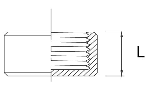 Reduzierstück, halb