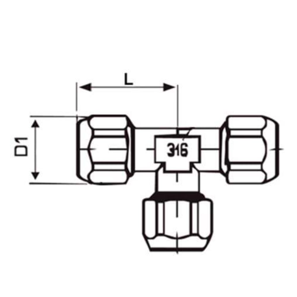 Hydraulik Verbinder, T-Stück